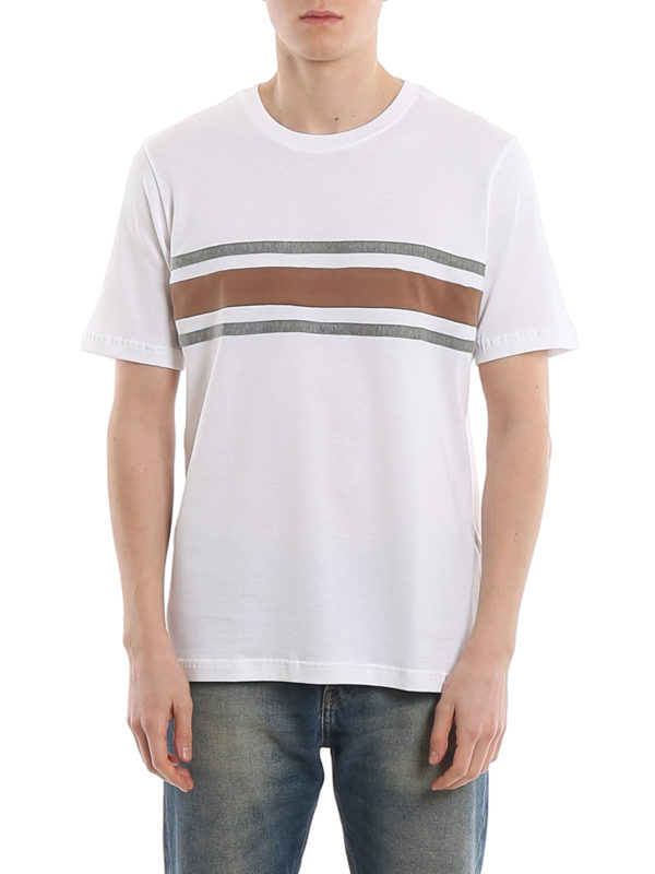 iKRIX ELEVENTY: t-shirts - Jersey T-shirt with contrasting bands