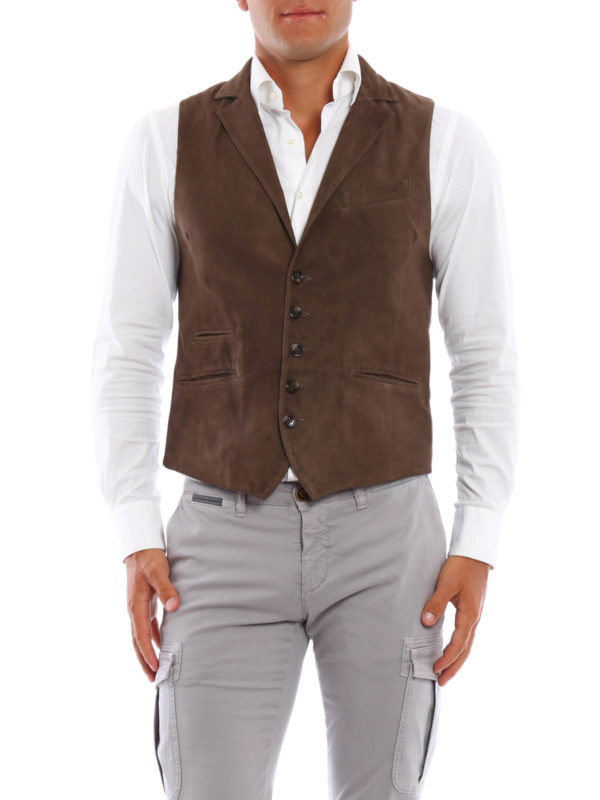iKRIX ELEVENTY: Chalecos  - Chaleco Marrón Para Hombre