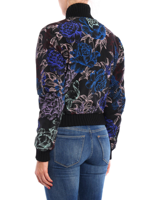 iKRIX EMANUEL UNGARO: bombers - Printed silk padded bomber jacket