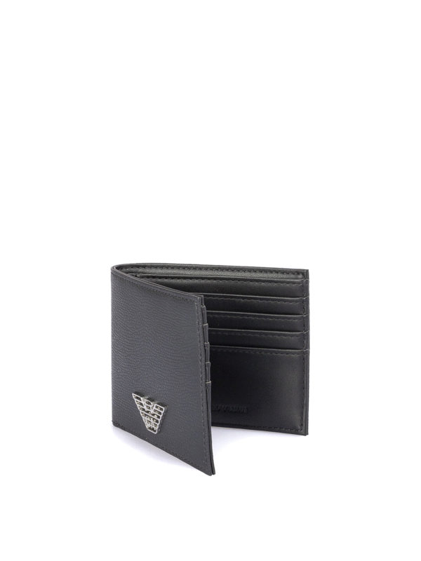 Emporio Armani Faux leather wallet with matching card