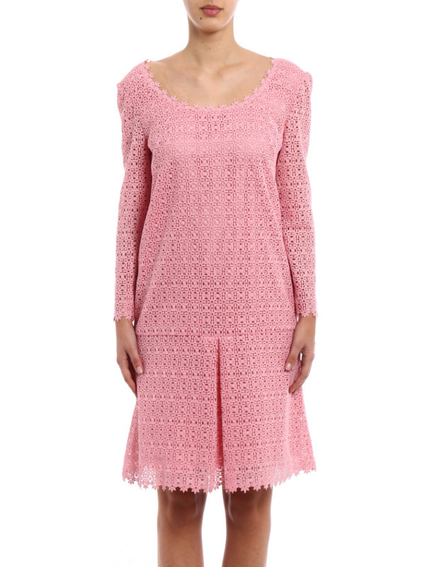 Ermanno Scervino Pink macramé lace dress - Pink