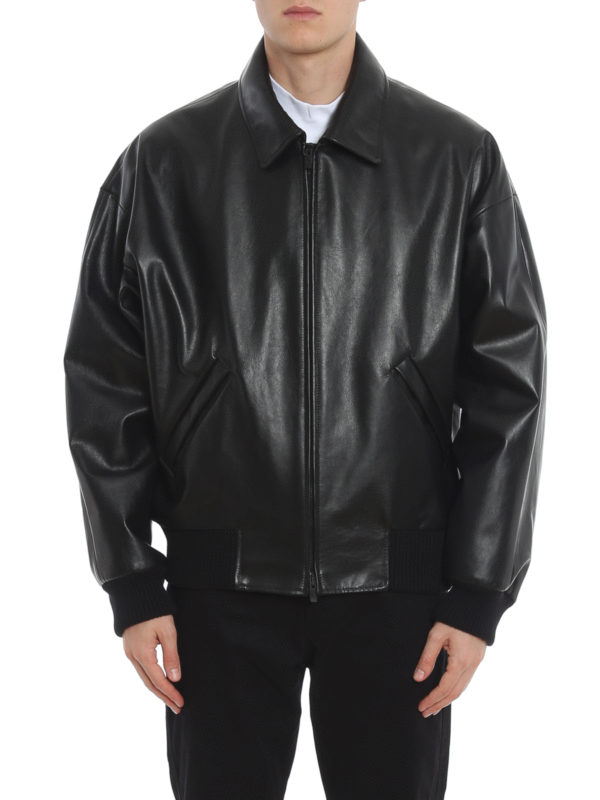 Ermenegildo Zegna Leather padded jacket - Black|FZ6004285FZCK09