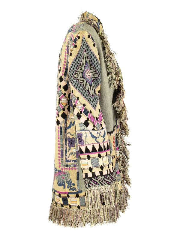 iKRIX ETRO: cardigans - Fringed jacquard cardigan