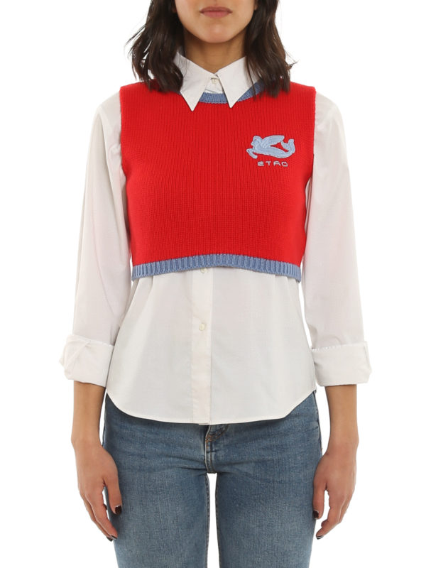 iKRIX ETRO: crew necks - Tropea cropped top
