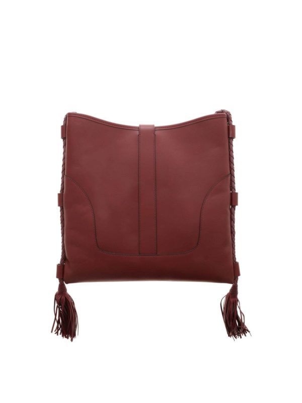 iKRIX ETRO: cross body bags - Eivissa shoulder bag in burgundy
