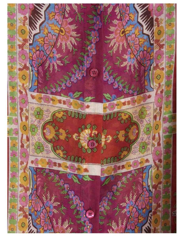 iKRIX ETRO: knee length dresses - Printed Kaftan in multicolor