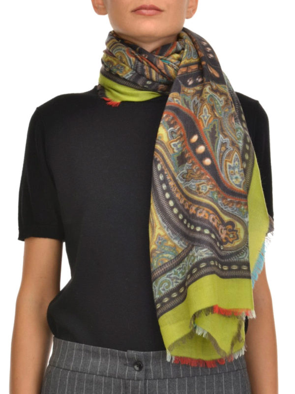 iKRIX ETRO: scarves - Cashmere printed scarf