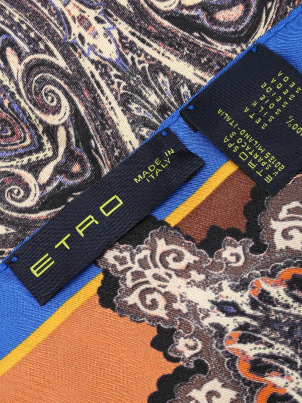 iKRIX ETRO: scarves - Printed silk pochette