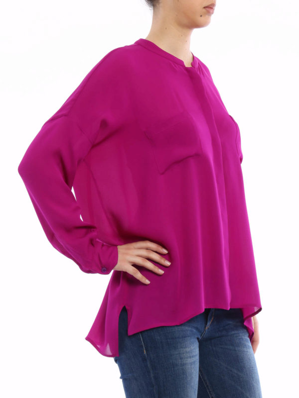 iKRIX ETRO: camicie - Camicia in seta manica lunga