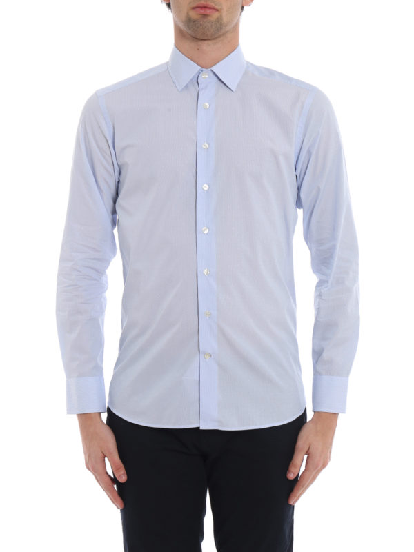 iKRIX ETRO: camicie - Camicia Spread azzurra in cotone zephir