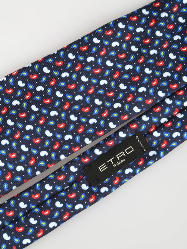 iKRIX ETRO: Corbatas y pajaritas - Corbata - Azul Oscuro