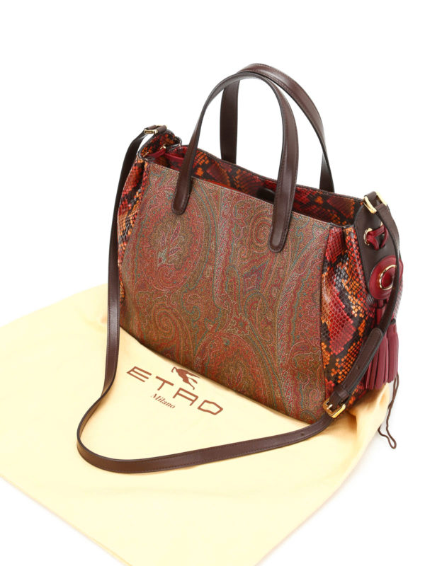 iKRIX ETRO: shopper - Borsa a mano con pelle stampata