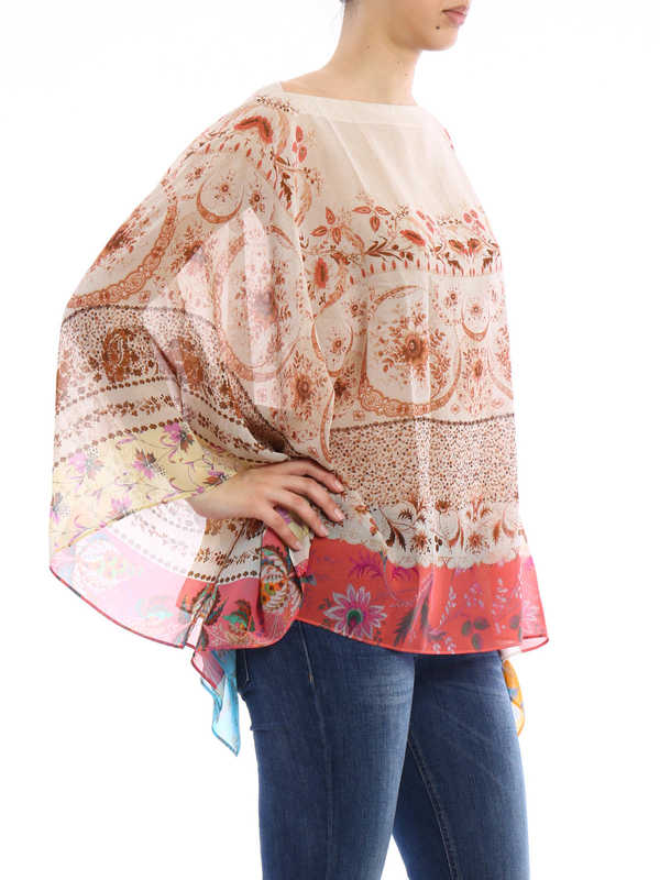 iKRIX ETRO: tunics - Sheer silk poncho