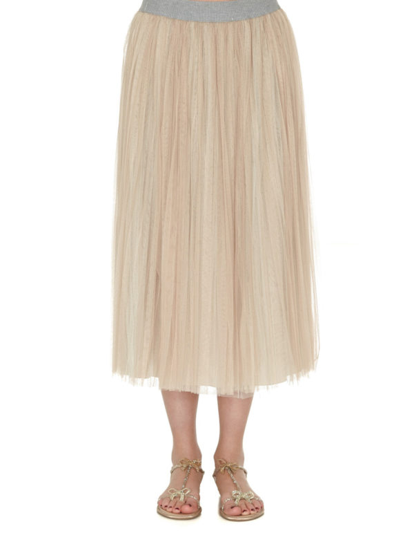 iKRIX FABIANA FILIPPI: Knee length skirts & Midi - Pleated tulle midi skirt