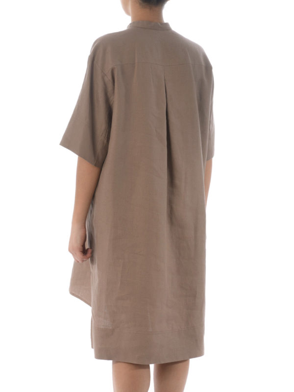 iKRIX FAY: knee length dresses - Linen shirt dress