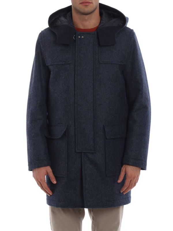iKRIX FAY: padded coats - Felted wool padded duffle coat