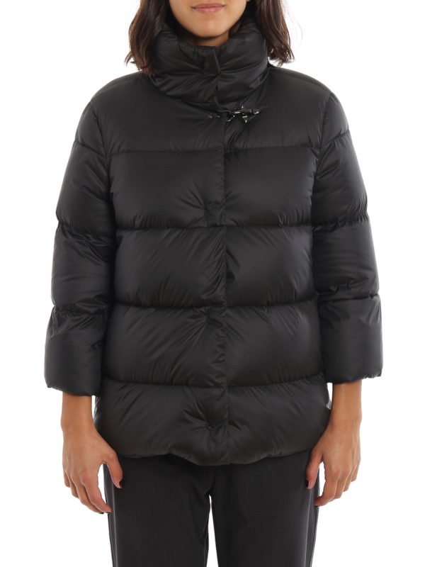iKRIX FAY: padded jackets - Black flared puffer jacket