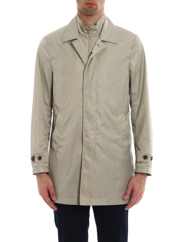 iKRIX FAY: cappotti trench - Trench greige con double front