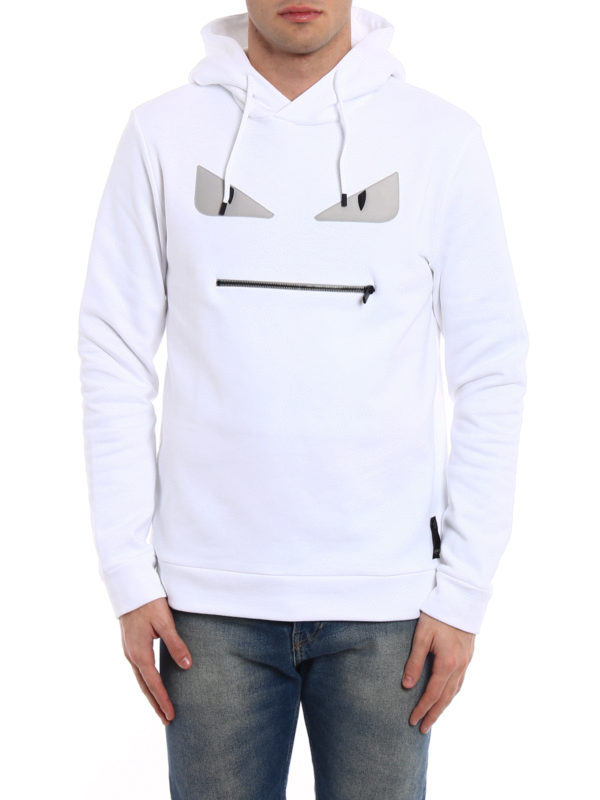 Fendi Sweater Sudadera Fendi Blanca Fendi Sudadera Monster Blanco