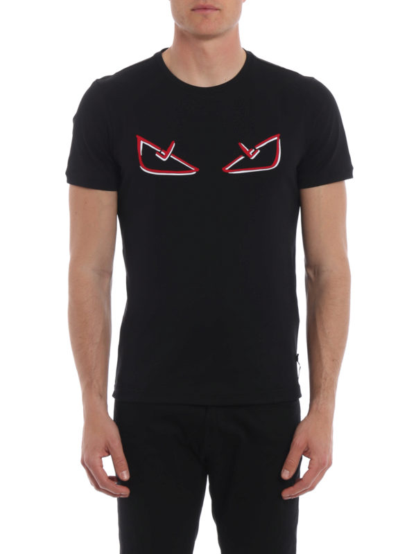 fendi red eyes t shirt