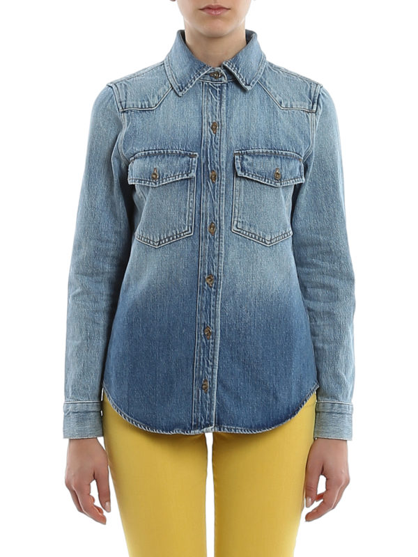 iKRIX Frame Denim: shirts - Faded denim shirt