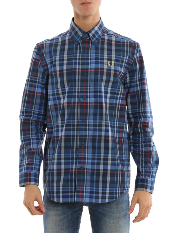 iKRIX FRED PERRY: shirts - Tartan motif button down shirt