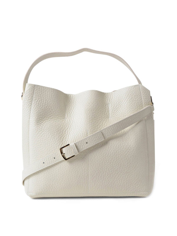 iKRIX FURLA: shoulder bags - Capriccio M white leather hobo bag