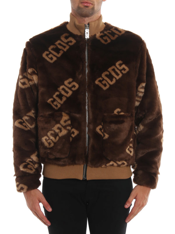 iKRIX GCDS: Pelz und Shearling - Pelz - Braun