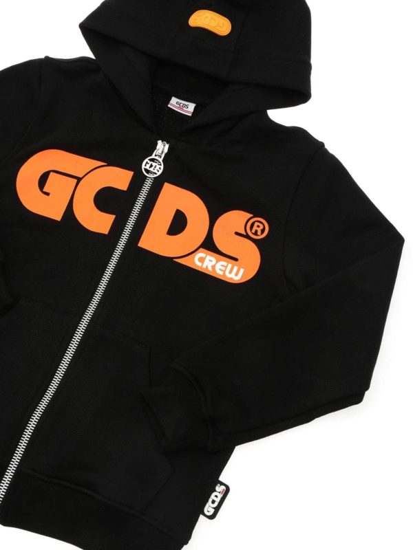 iKRIX GCDS: Sweatshirts & Sweaters - Neon logo sweatshirt in black