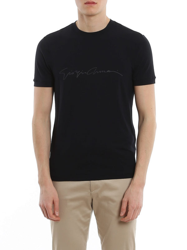 iKRIX GIORGIO ARMANI: t-shirt - T-shirt con stampa firma
