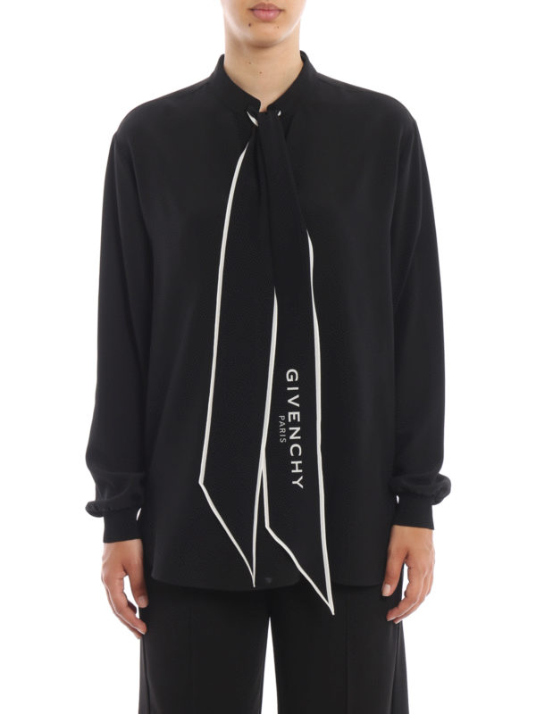 iKRIX GIVENCHY: blouses - Tie neck silk blouse
