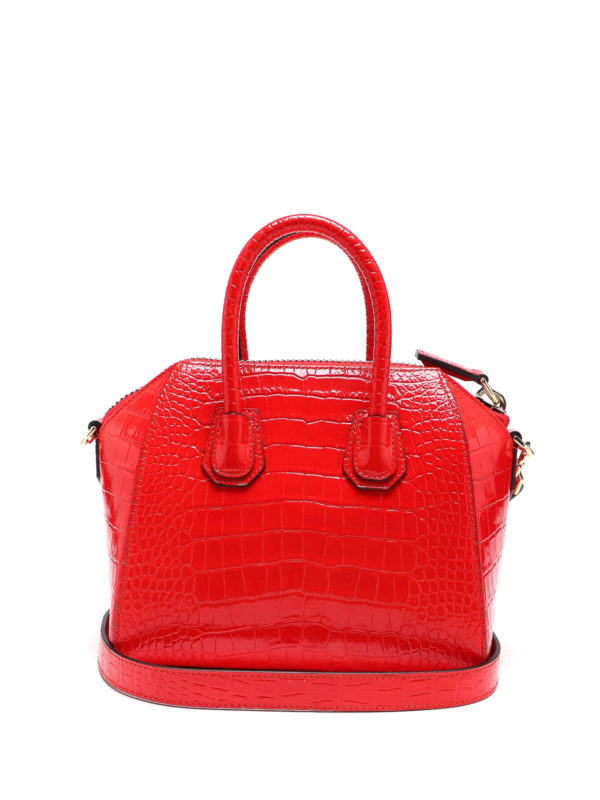 iKRIX GIVENCHY: bowling bags - Antigona mini croco print bag