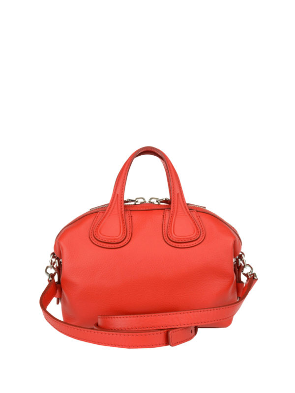 iKRIX GIVENCHY: bowling bags - Micro Nightingale red leather bag