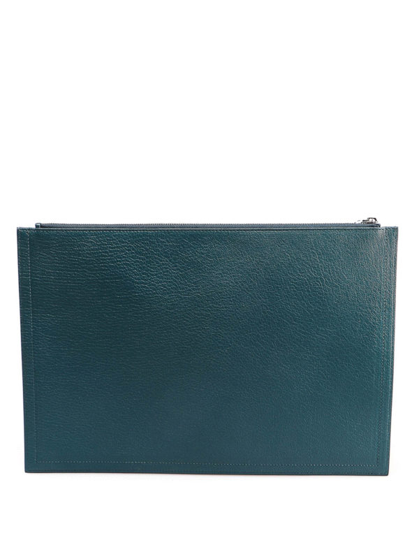 Clutches Givenchy - Antigona L blue leather pouch - BC06822012472