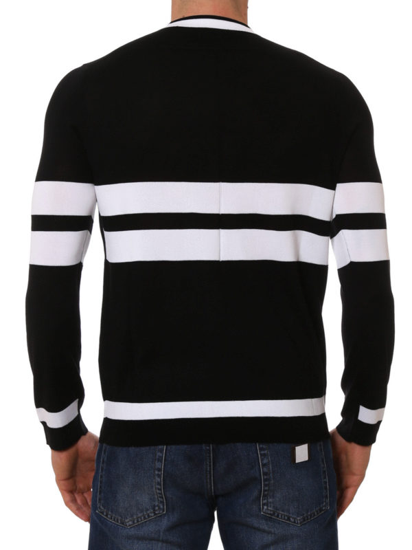 iKRIX GIVENCHY: crew necks - Striped sleeves wool sweater