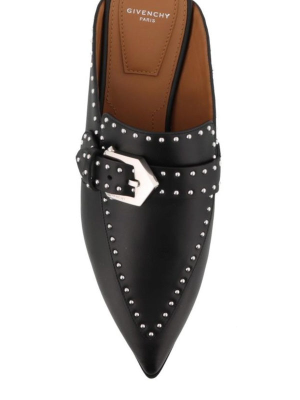 iKRIX GIVENCHY: mules shoes - Studded leather pointy flat mules