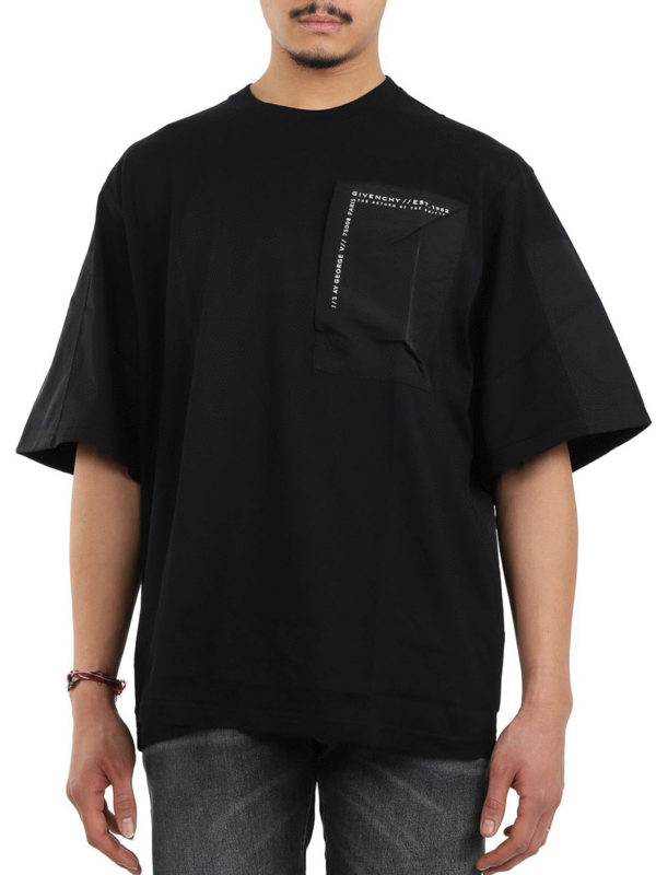 iKRIX GIVENCHY: t-shirts - Bi-material T-shirt