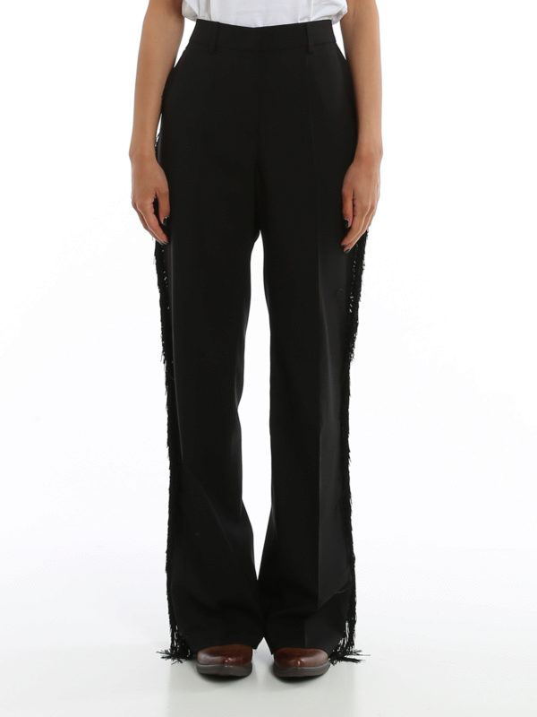iKRIX GOLDEN GOOSE: casual trousers - Abigail fringed trousers