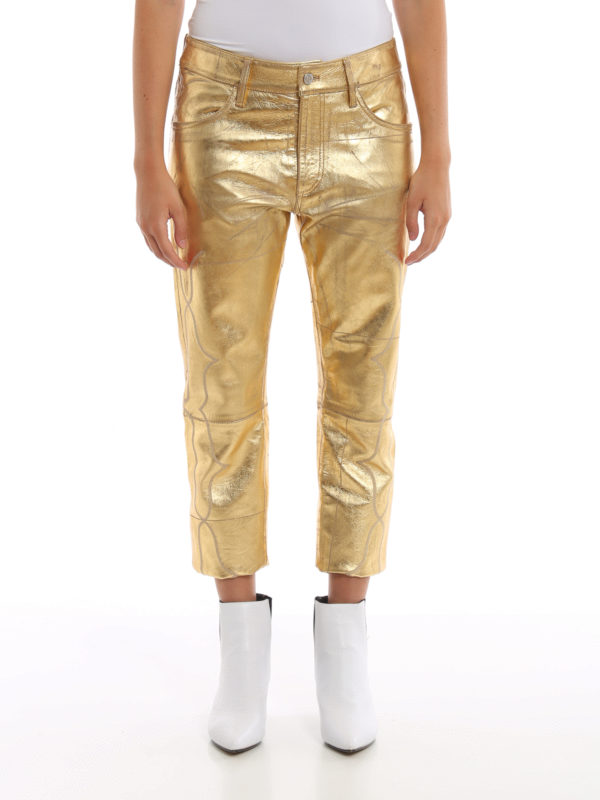 iKRIX GOLDEN GOOSE: Pantalones de cuero - Pantalones De Cuero - Jolly