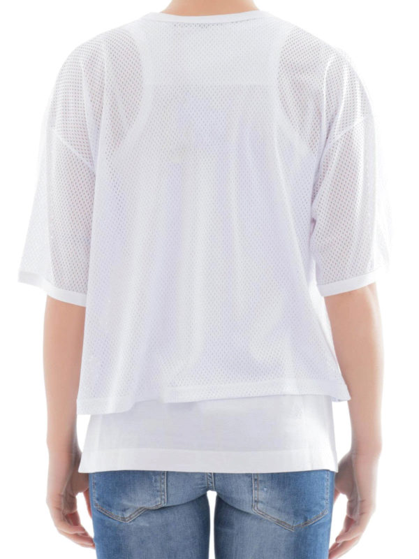 iKRIX GOLDEN GOOSE: t-shirt - T-shirt in cotone traforata