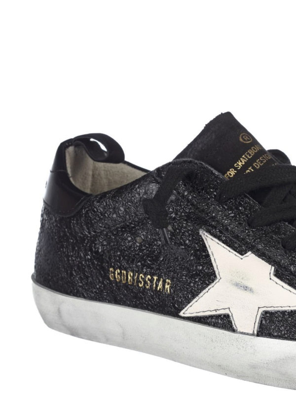 iKRIX GOLDEN GOOSE: trainers - Superstar black sneakers