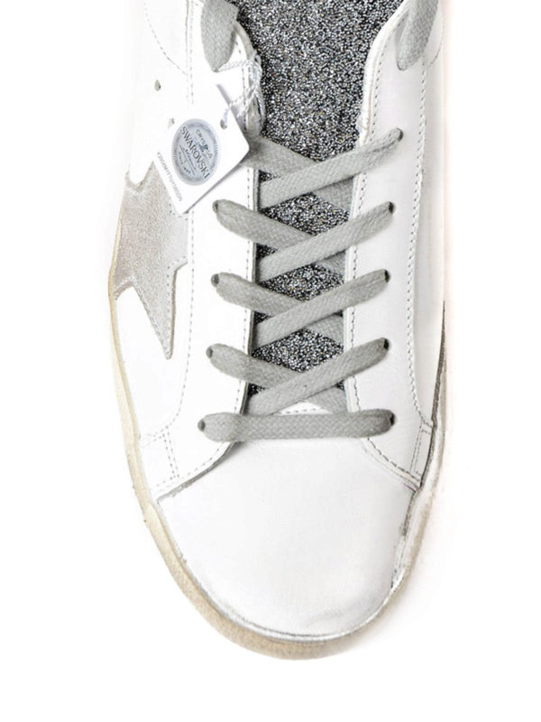 iKRIX GOLDEN GOOSE: trainers - Superstar crystal glitter sneakers