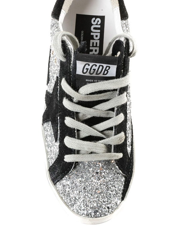 iKRIX GOLDEN GOOSE: sneakers - Sneaker Superstar in glitter color argento