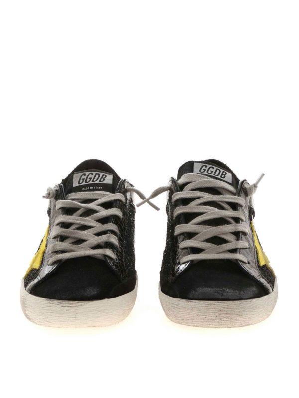 iKRIX GOLDEN GOOSE: trainers - Superstar sneakers in black and gold