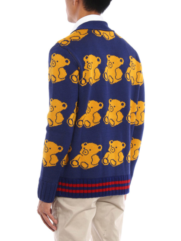 Gucci teddy cheap bear cardigan