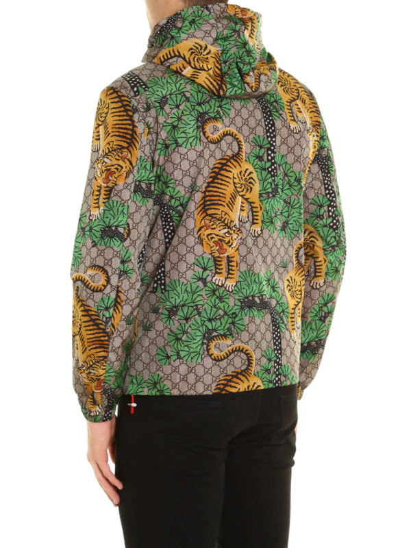 iKRIX GUCCI: casual jackets - Bengal print nylon jacket