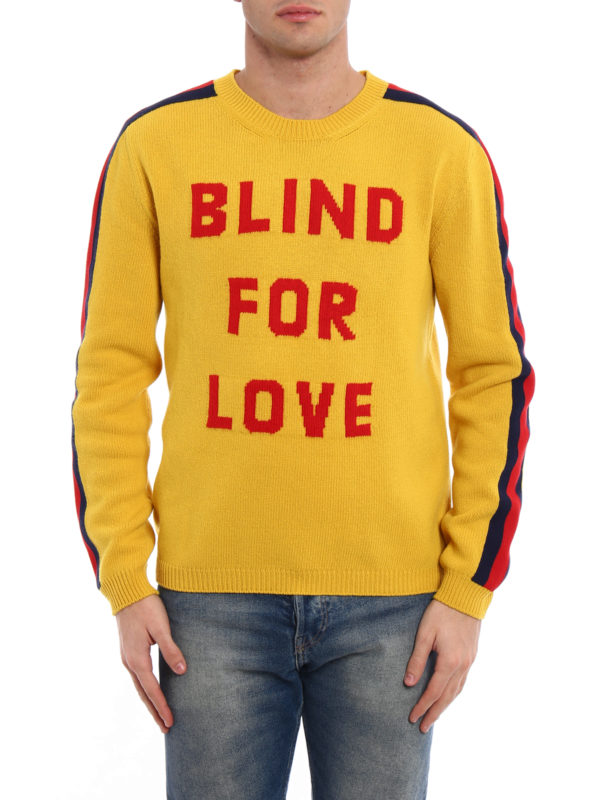 iKRIX GUCCI: crew necks - Blind for Love intarsia sweater