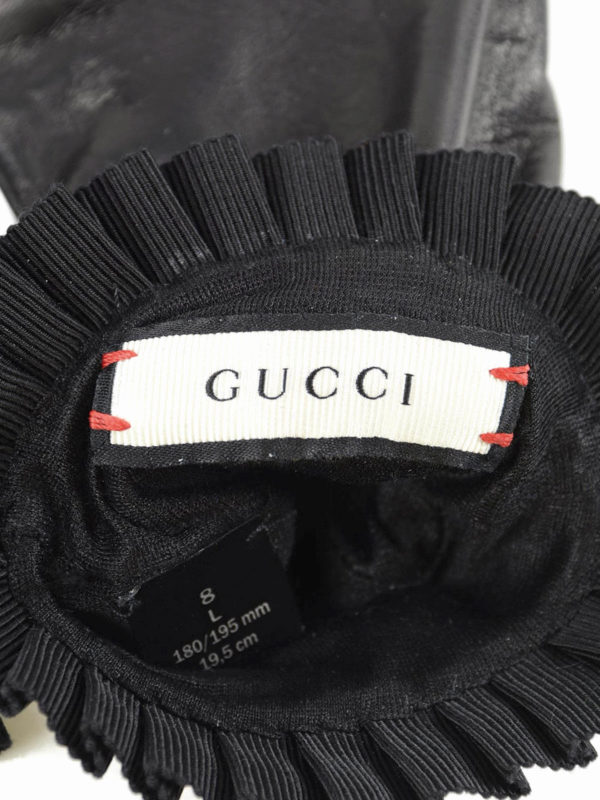 iKRIX GUCCI: gloves - Embellished leather gloves