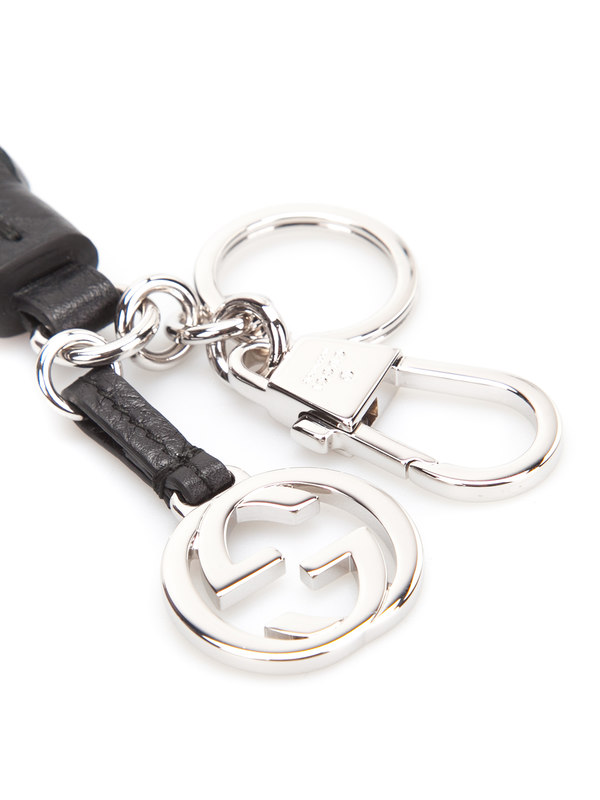 iKRIX GUCCI: key holders - Interlocking G key ring with tassel