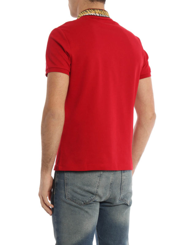 iKRIX GUCCI: polo shirts - Embroidered tiger patch polo